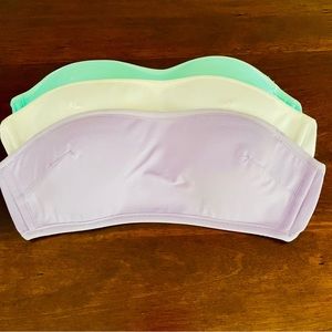 *NEW* Pack of 3 bandeau bra tops by Gap Body